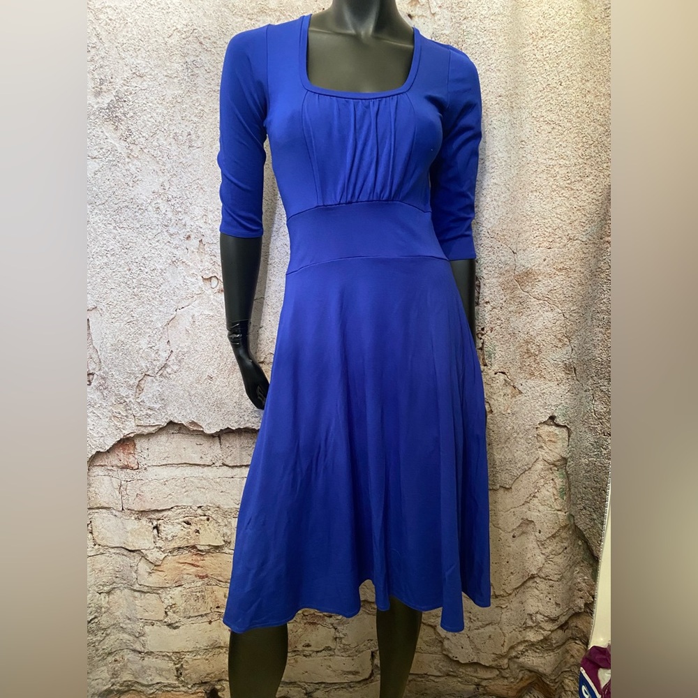 Paulette Royal Blue Fit & Flare Dress 🇨🇦